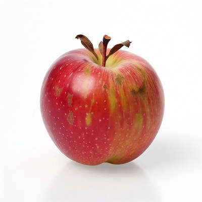 Red apple with stem