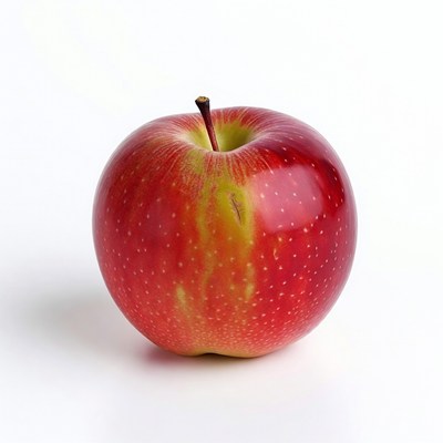 Red apple with stem