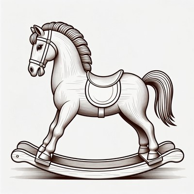 Rocking Horse Illustration