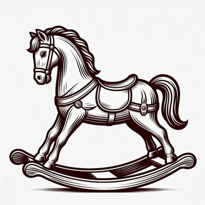 Rocking Horse Illustration