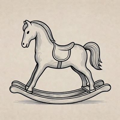 Rocking Horse Illustration