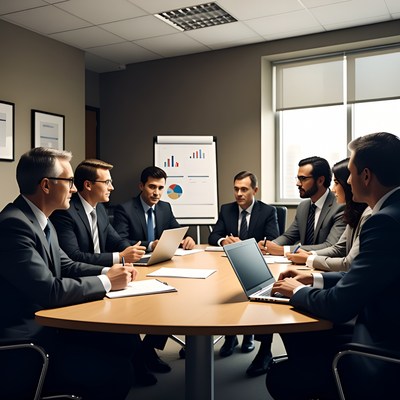 Business team in meeting room