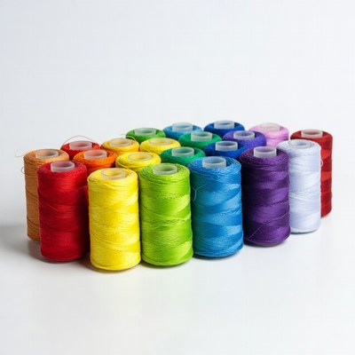 Rainbow Spools of Thread