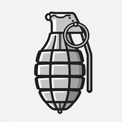 Grenade clipart illustration