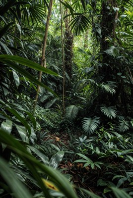 Lush Tropical Rainforest Jungle