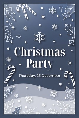 Christmas Party Invitation Poster