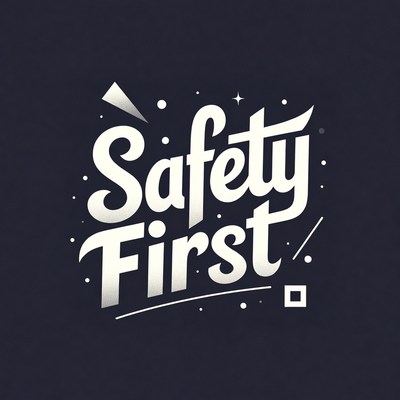 Safety First Typography Design