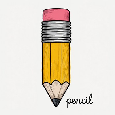Yellow Pencil Illustration