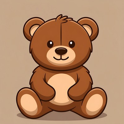Cute cartoon teddy bear