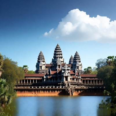 Angkor Wat Temple with Moat