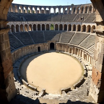 Ancient Roman Amphitheater Arena