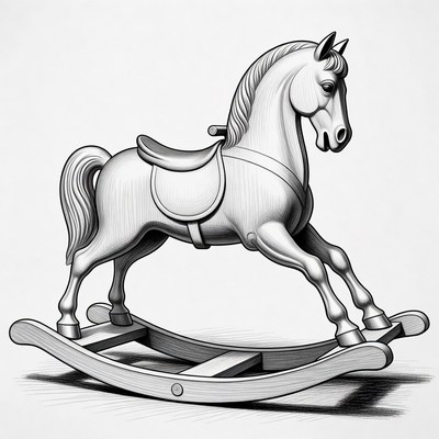 Rocking Horse Illustration