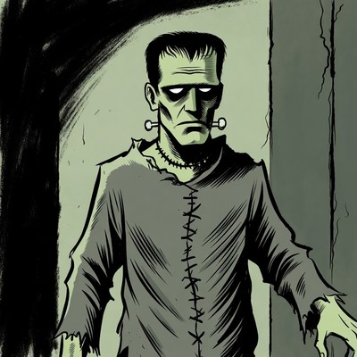 Frankenstein Monster Illustration