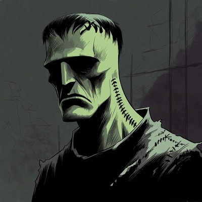 Frankenstein Monster Illustration