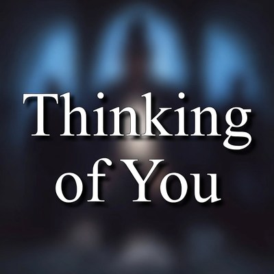 Thinking of You Text Graphic
