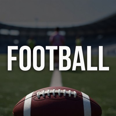 Football on Field with Players