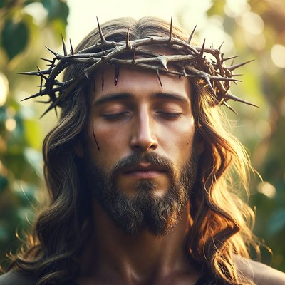 Jesus Christ with Crown of Thorns