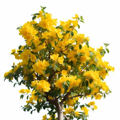 Yellow Allamanda Flower Bush