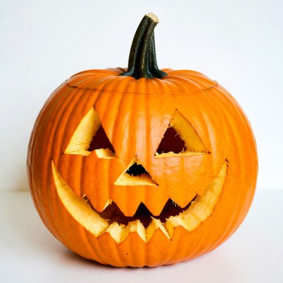 Carved Jack-o'-lantern Pumpkin