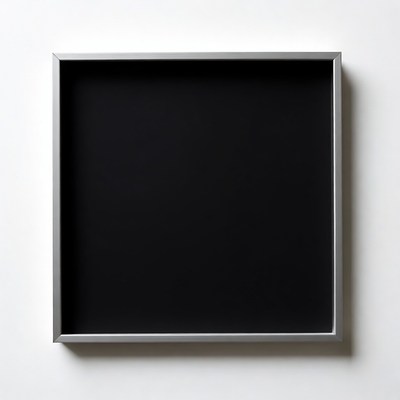 Empty Black Picture Frame