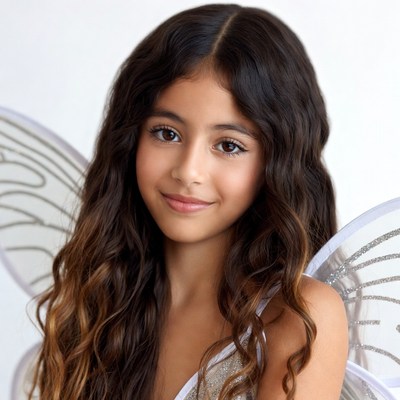 Girl with fairy wings