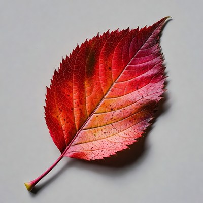Red Autumn Maple Leaf