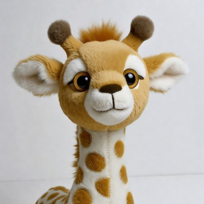 Cute plush giraffe toy