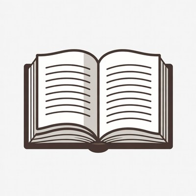 Open Book Illustration