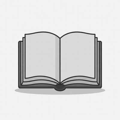 Open Book Illustration