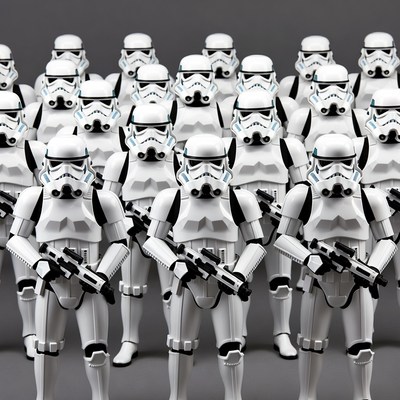 Group of Stormtroopers Standing Together