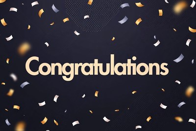 Congratulations Text with Confetti