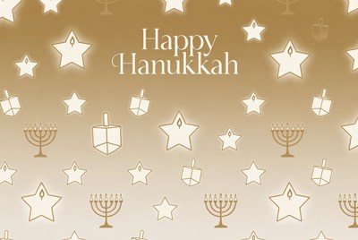 Happy Hanukkah Illustration