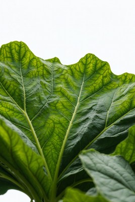 Large Green Leaf Close-Up