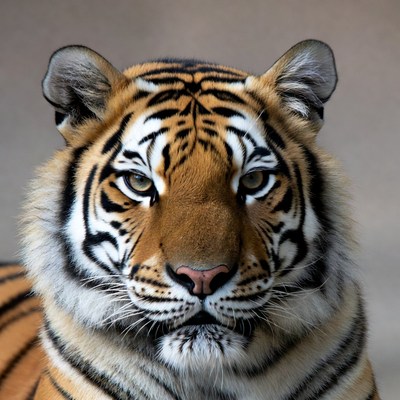 Close-up tiger portrait