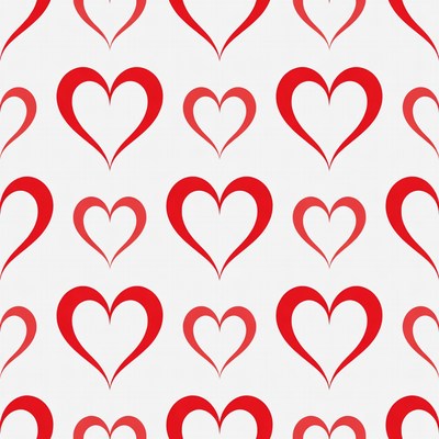 Red Heart Pattern Background
