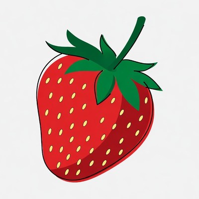 Red Strawberry Clipart