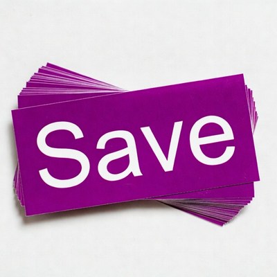 Stack of Save Labels