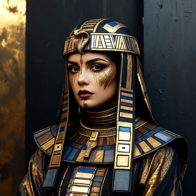 Woman in Egyptian Pharaoh Costume