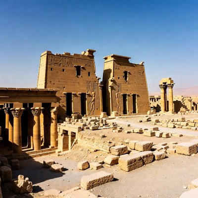 Ancient Egyptian Temple Ruins