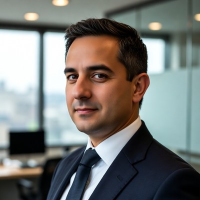 Professional man in office suit