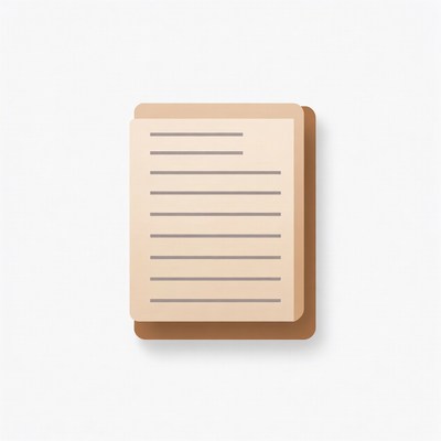 Blank Lined Paper Icon