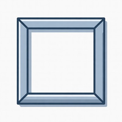 Blue Outline Picture Frame