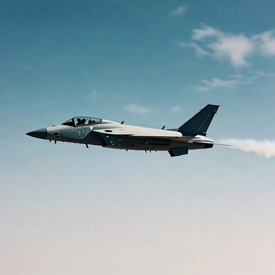 Eurofighter Typhoon jet flying