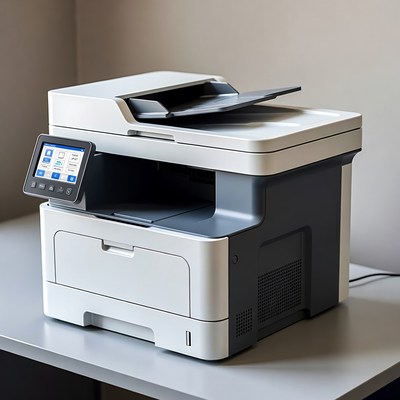 Modern White Multifunction Printer