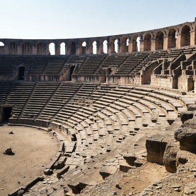 Ancient Roman Amphitheater Ruins