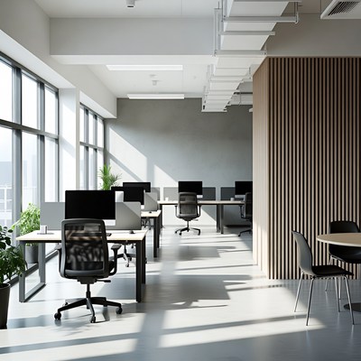 Modern Empty Open-Plan Office