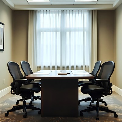 Empty Modern Conference Room