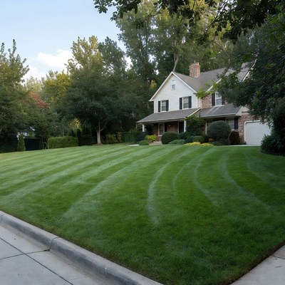 White house with manicured lawn