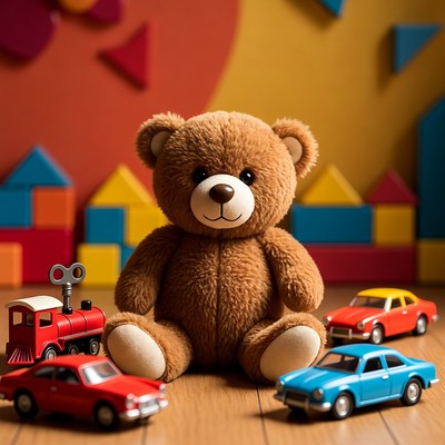 Teddy Bear with Toys