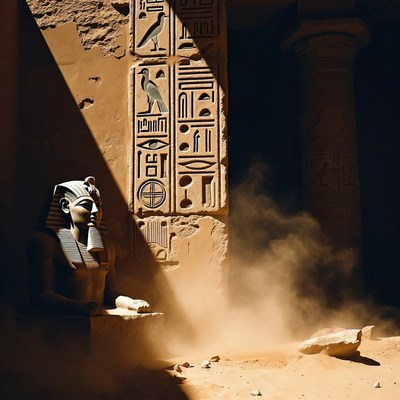 Ancient Egyptian Pharaoh Statue